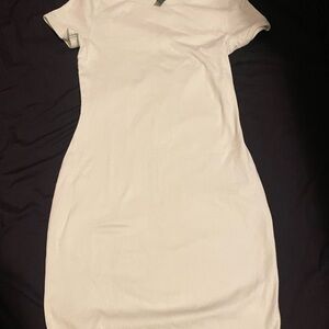 wild fable White Short Sleeve Mini Bodycon Dress